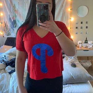 Rare Vintage VS Pink Phillies Crop Top